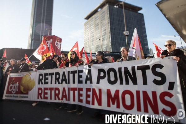 Manifestation contre la réforme des retraites 16012020