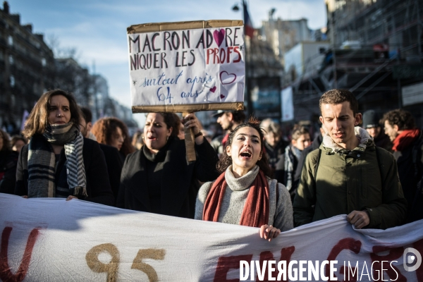 Manifestation contre la réforme des retraites 16012020