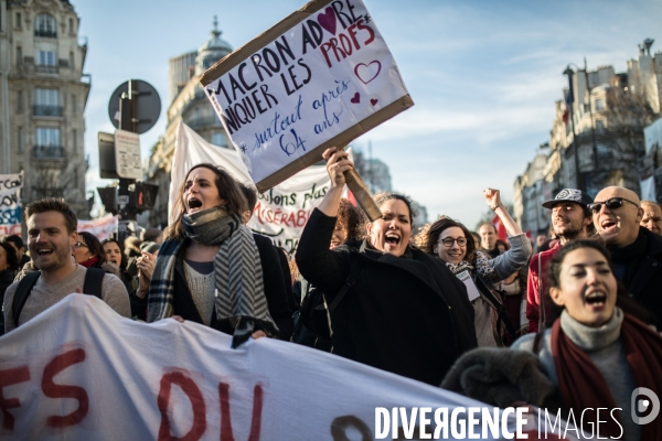 Manifestation contre la réforme des retraites 16012020