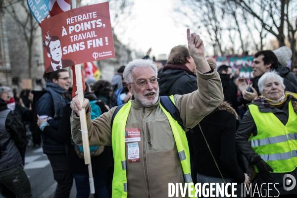 Manifestation contre la réforme des retraites 16012020