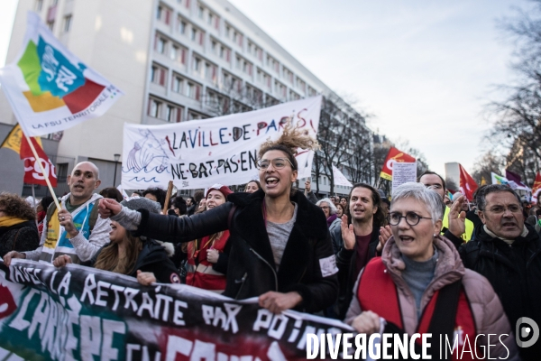 Manifestation contre la réforme des retraites 16012020