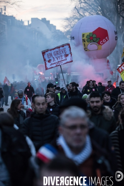 Manifestation contre la réforme des retraites 16012020