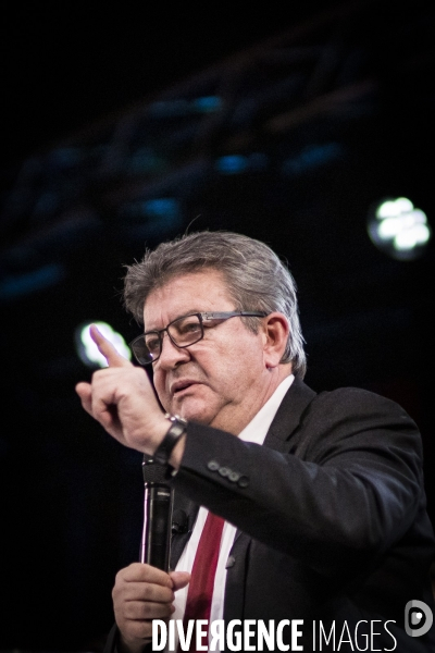 Meeting sur la réforme des retraites de J.L Melenchon