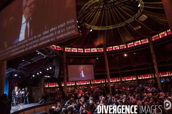 Meeting sur la réforme des retraites de J.L Melenchon