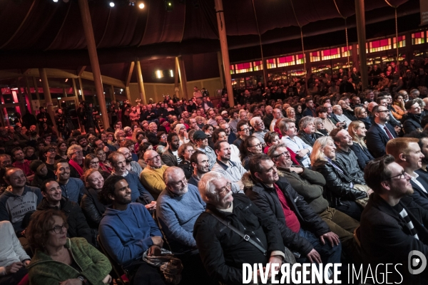 Meeting sur la réforme des retraites de J.L Melenchon