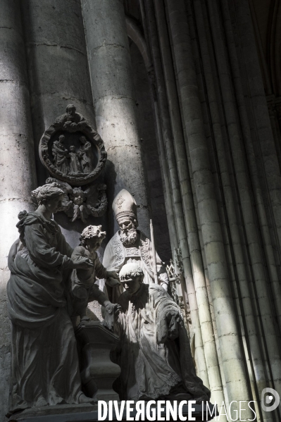 Chantier de restauration de la cathédrale d Amiens.