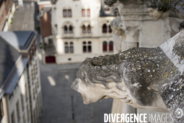 Chantier de restauration de la cathédrale d Amiens.