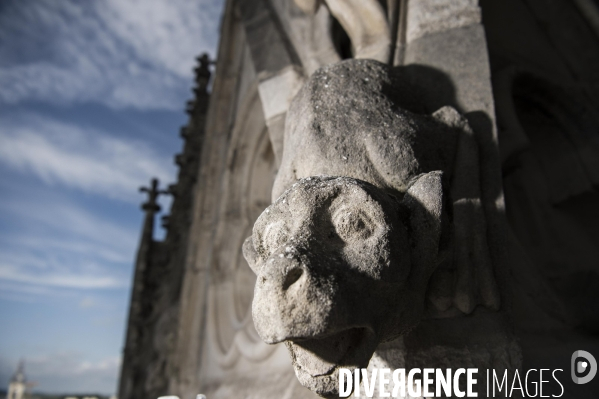 Chantier de restauration de la cathédrale d Amiens.