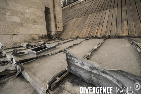 Chantier de restauration de la cathédrale d Amiens.