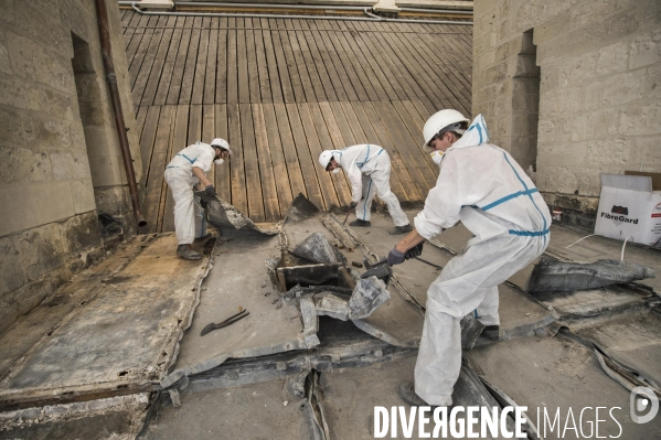 Chantier de restauration de la cathédrale d Amiens.