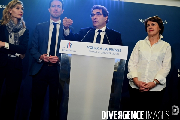 Cérémonie des voeux à la presse de l équipe dirigeante des republicains