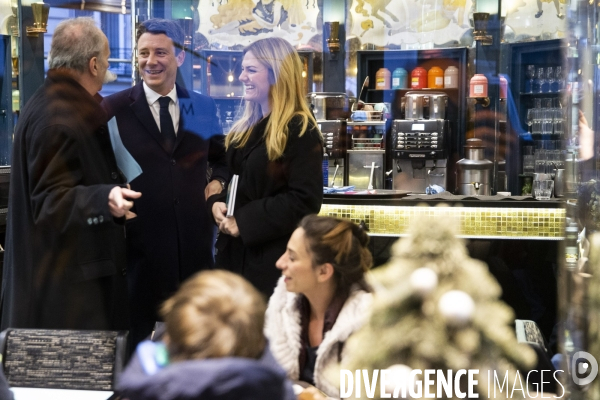 Benjamin GRIVEAUX en campagne dans le 16ème arrondissement de Paris