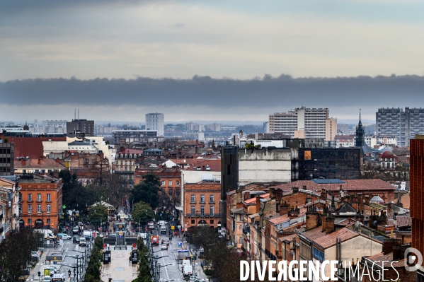 Arrivée de la tempete Gloria au dessus de toulouse