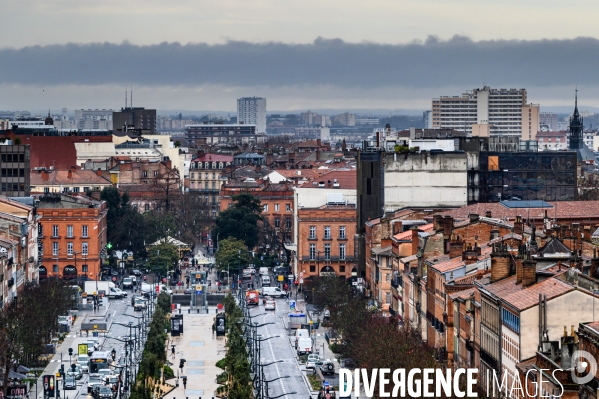 Arrivée de la tempete Gloria au dessus de toulouse