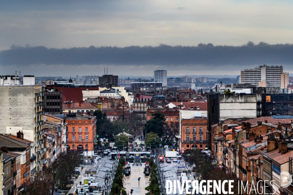 Arrivée de la tempete Gloria au dessus de toulouse