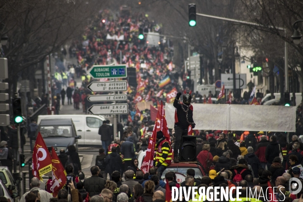 Manifestation interprofessionnelle contre la réforme des retraites