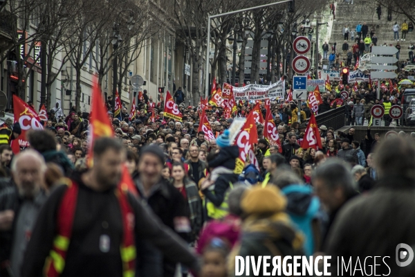 Manifestation interprofessionnelle contre la réforme des retraites