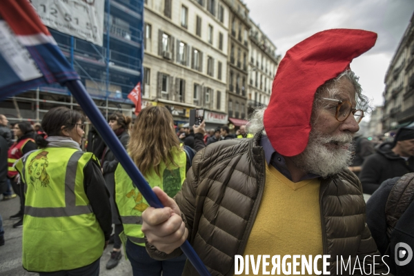 Manifestation interprofessionnelle contre la réforme des retraites