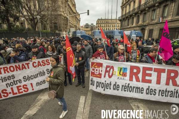 Manifestation interprofessionnelle contre la réforme des retraites