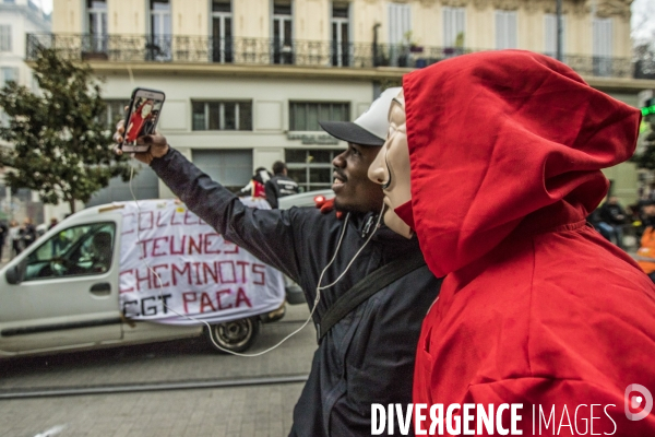 Manifestation interprofessionnelle contre la réforme des retraites