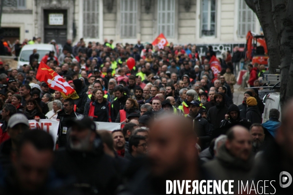 Manifestation interprofessionnelle contre la réforme des retraites