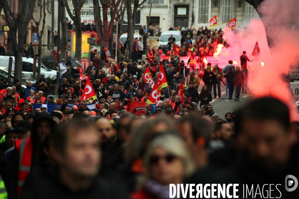 Manifestation interprofessionnelle contre la réforme des retraites