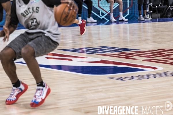 Entrainement de l equipe de basket ball des Milwaukee Bucks