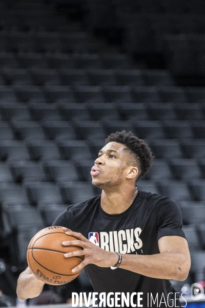 Entrainement de l equipe de basket ball des Milwaukee Bucks