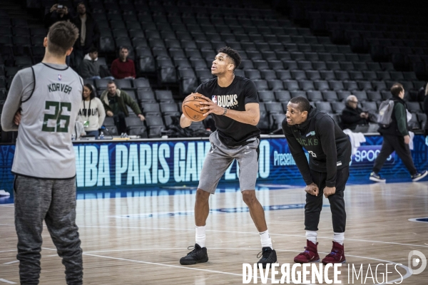 Entrainement de l equipe de basket ball des Milwaukee Bucks