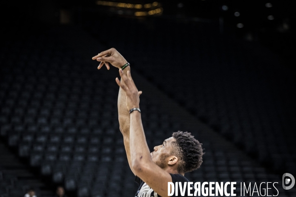 Entrainement de l equipe de basket ball des Milwaukee Bucks