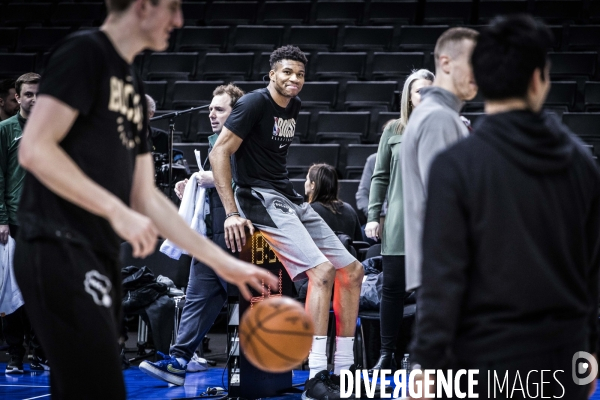 Entrainement de l equipe de basket ball des Milwaukee Bucks