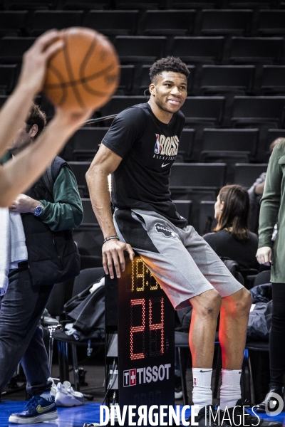 Entrainement de l equipe de basket ball des Milwaukee Bucks