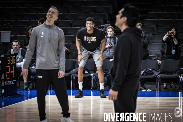 Entrainement de l equipe de basket ball des Milwaukee Bucks