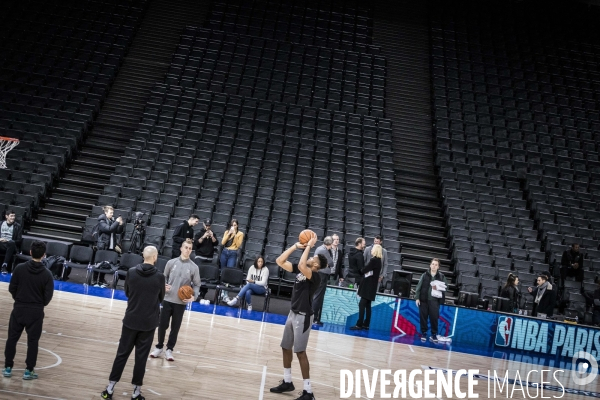 Entrainement de l equipe de basket ball des Milwaukee Bucks