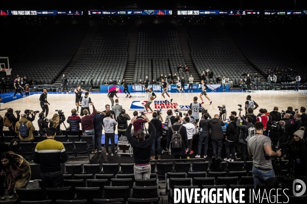 Entrainement de l equipe de basket ball des Milwaukee Bucks