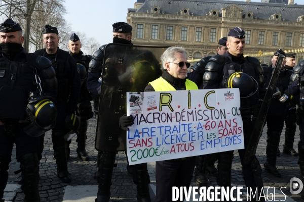 Manifestation Contre la Réforme des Retraites à Paris. Demonstration Against the Pension Reform in Paris.