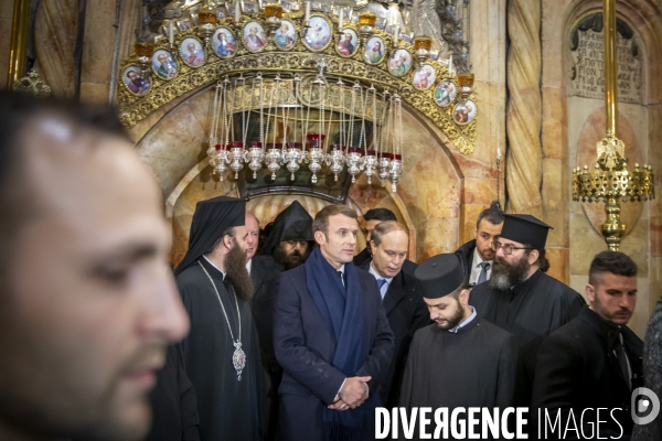 Emmanuel Macron à Jerusalem, Israel et Palestine