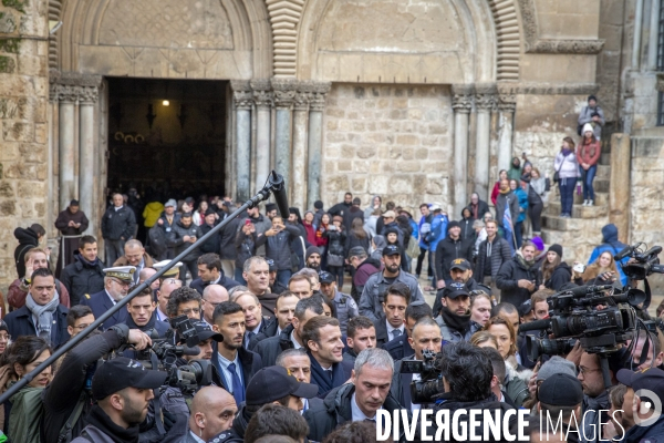 Emmanuel Macron à Jerusalem, Israel et Palestine