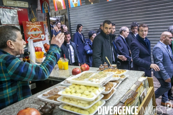 Emmanuel Macron à Jerusalem, Israel et Palestine