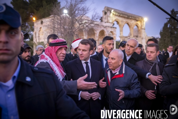 Emmanuel Macron à Jerusalem, Israel et Palestine