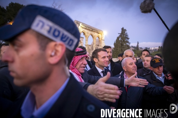 Emmanuel Macron à Jerusalem, Israel et Palestine