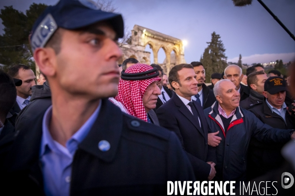 Emmanuel Macron à Jerusalem, Israel et Palestine