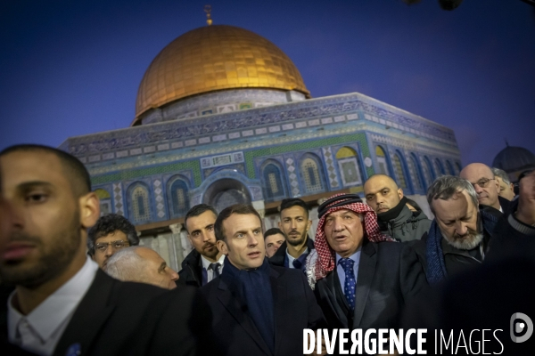 Emmanuel Macron à Jerusalem, Israel et Palestine