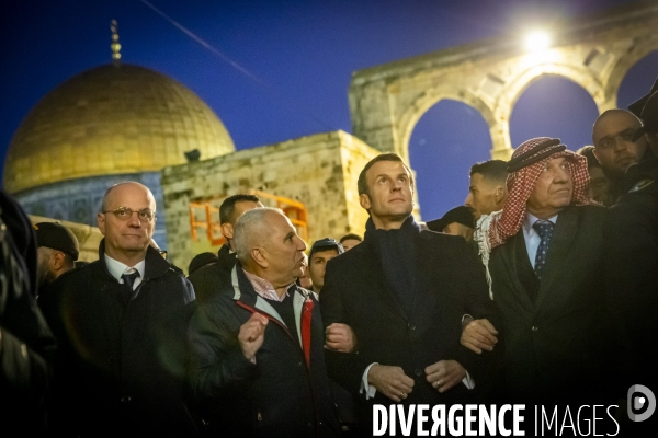 Emmanuel Macron à Jerusalem, Israel et Palestine
