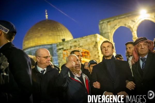 Emmanuel Macron à Jerusalem, Israel et Palestine