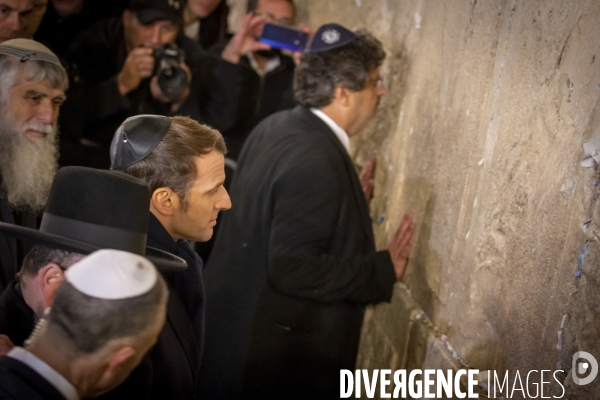 Emmanuel Macron à Jerusalem, Israel et Palestine