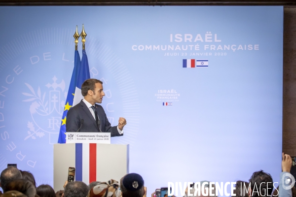 Emmanuel Macron à Jerusalem, Israel et Palestine