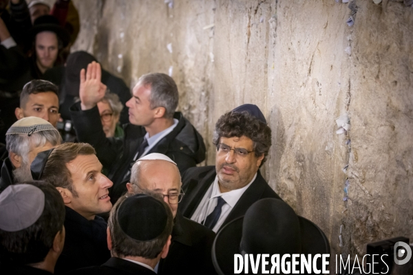 Emmanuel Macron à Jerusalem, Israel et Palestine