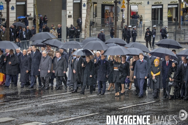 Macron et Merkel aux commémorations de la fin de la guerre 14-18