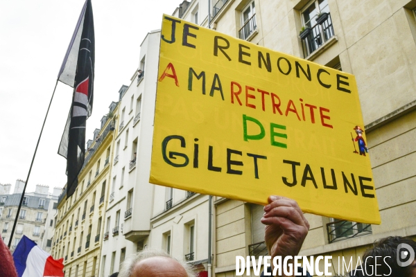 Manifestation GILETS JAUNES du 25 janvier 2020, à Paris. Yellow vests 18 janvier 2020 in Paris.